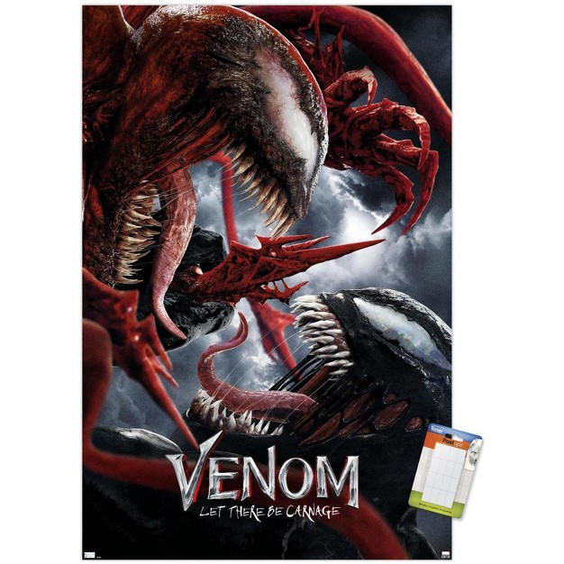 Trends International Marvel Venom Let There Be Carnage Battle One Sheet Unframed Wall Poster Prints