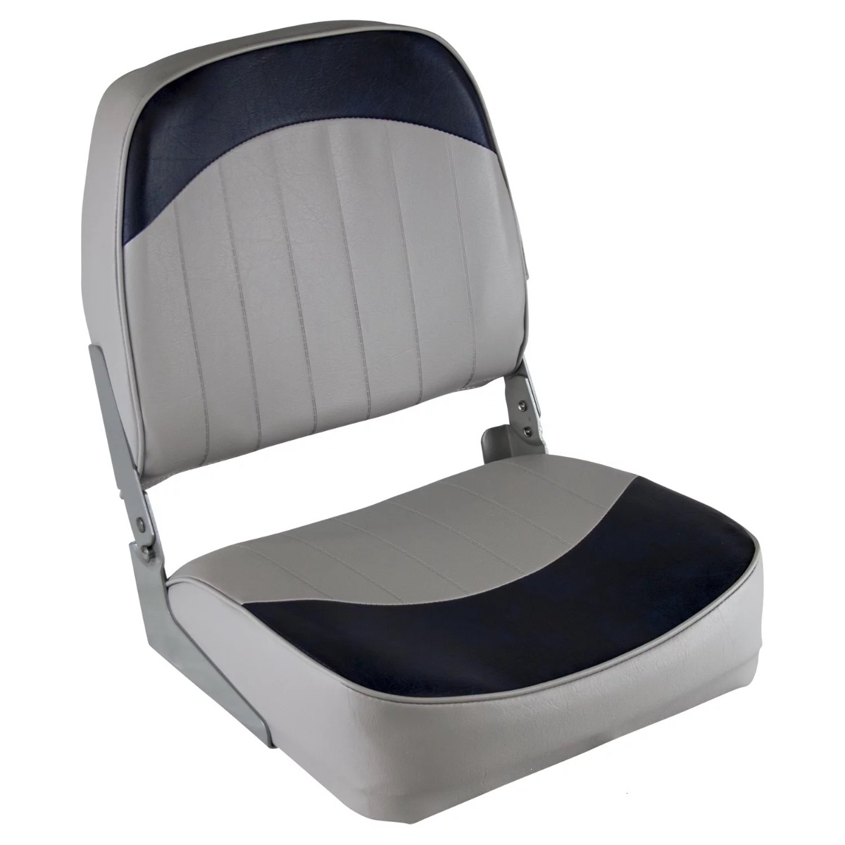 WISE 8WD734PLS Low Back Padded Boat Seat - Gray/Navy