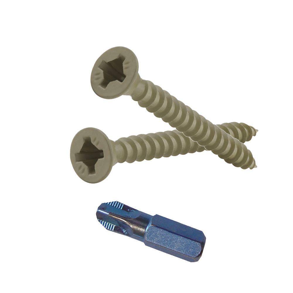 Phillips II Plus #9 2 in. Phillips-Square Flat-Head Wood Deck Screws (5 lb.-Pack) 53200.0