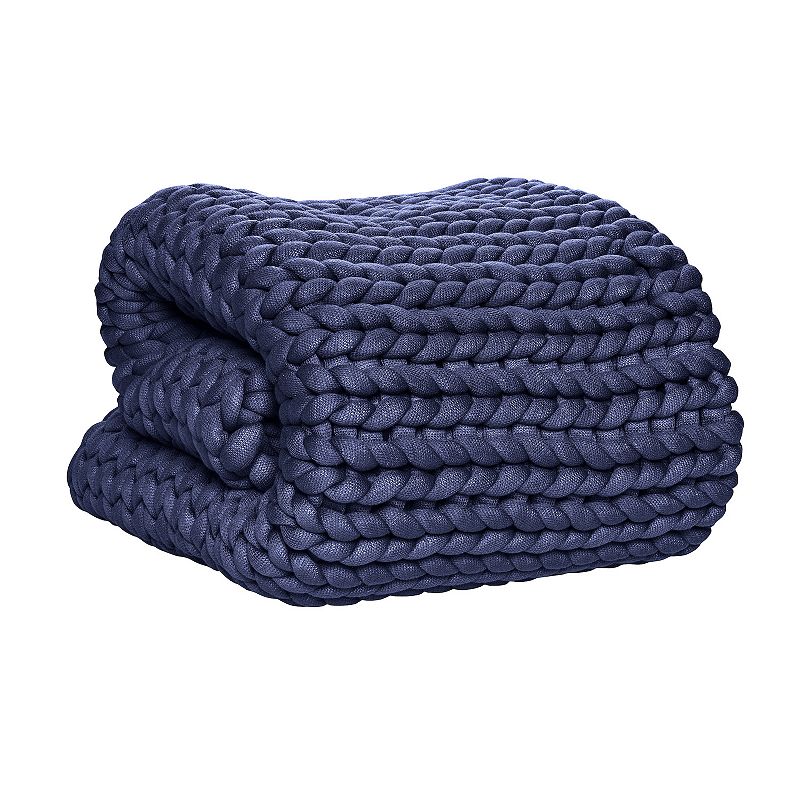 Tranquility 12-lbs. Chunky Knit Weighted Blanket