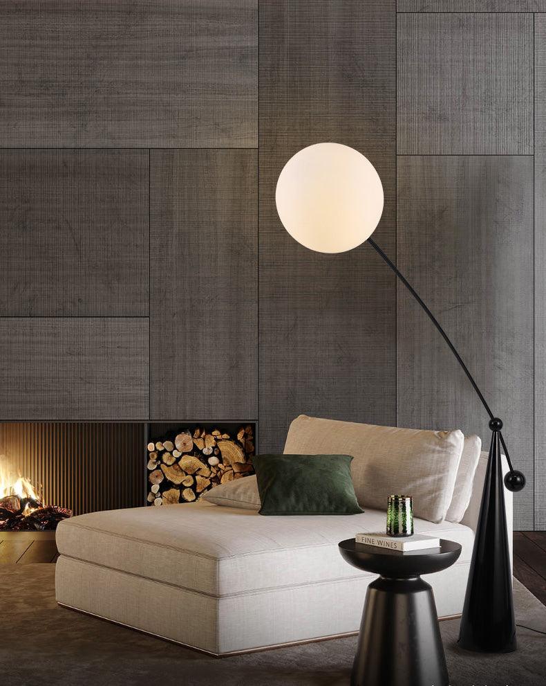 Opal Arc Floor Lamp