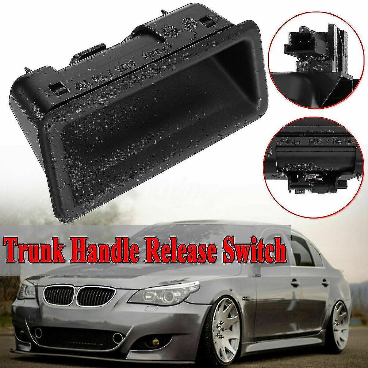 51247118158 Trunk Lid Lock Release Push Button Boot Tailgate Handle Switch For- E60 E90 E91 E92 E92