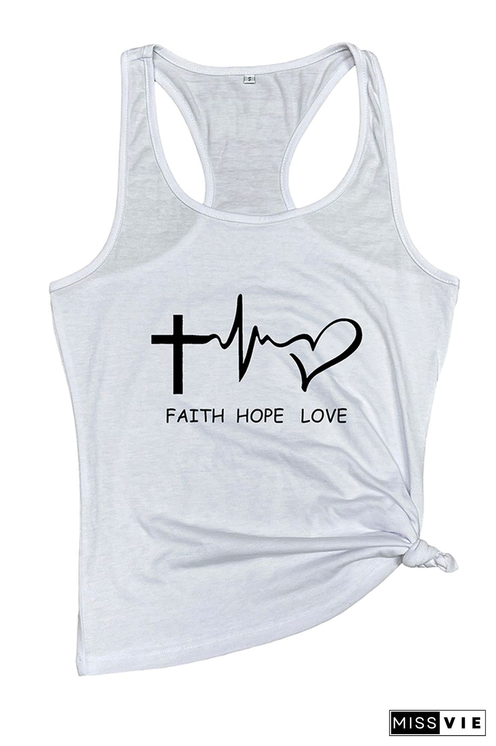 Faith & Hope & Love Sleeveless Tank Top Wholesale