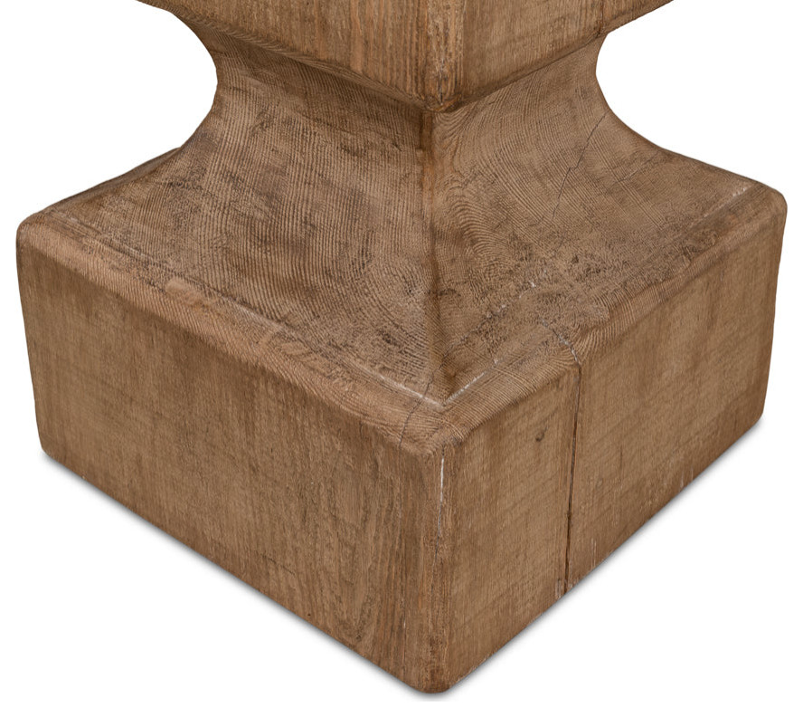 Beam End Stool   Traditional   Footstools And Ottomans   by Sideboards and Things  Houzz