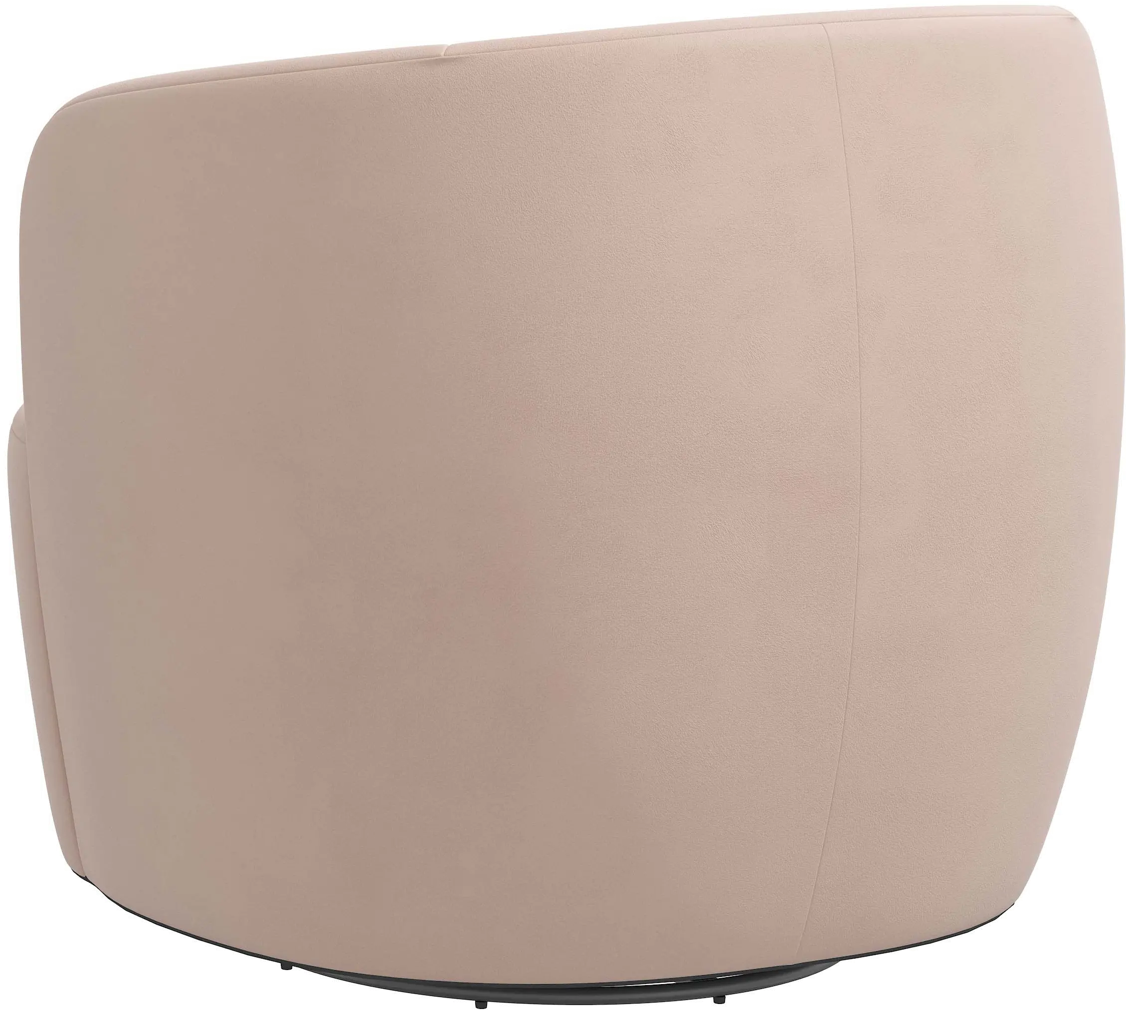 Hunter Velvet Soft Pink Swivel Chair - Skyline Furniture