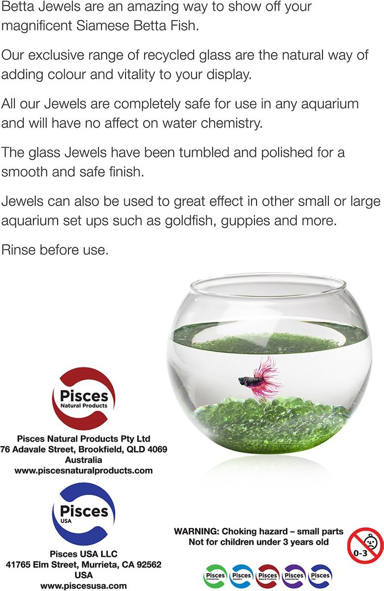 Pisces USA Betta Aquarium Jewels， 17-oz bag