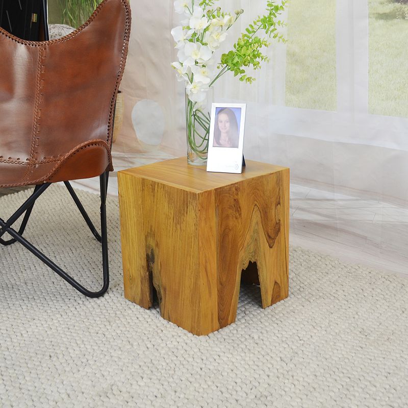 Carolina Chair and Table Vico Teak Outdoor Root Side Table