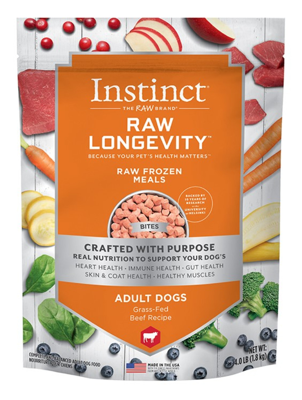 Nature's Variety Instinct Raw Bites Chicken Formula Raw Frozen Dog Food