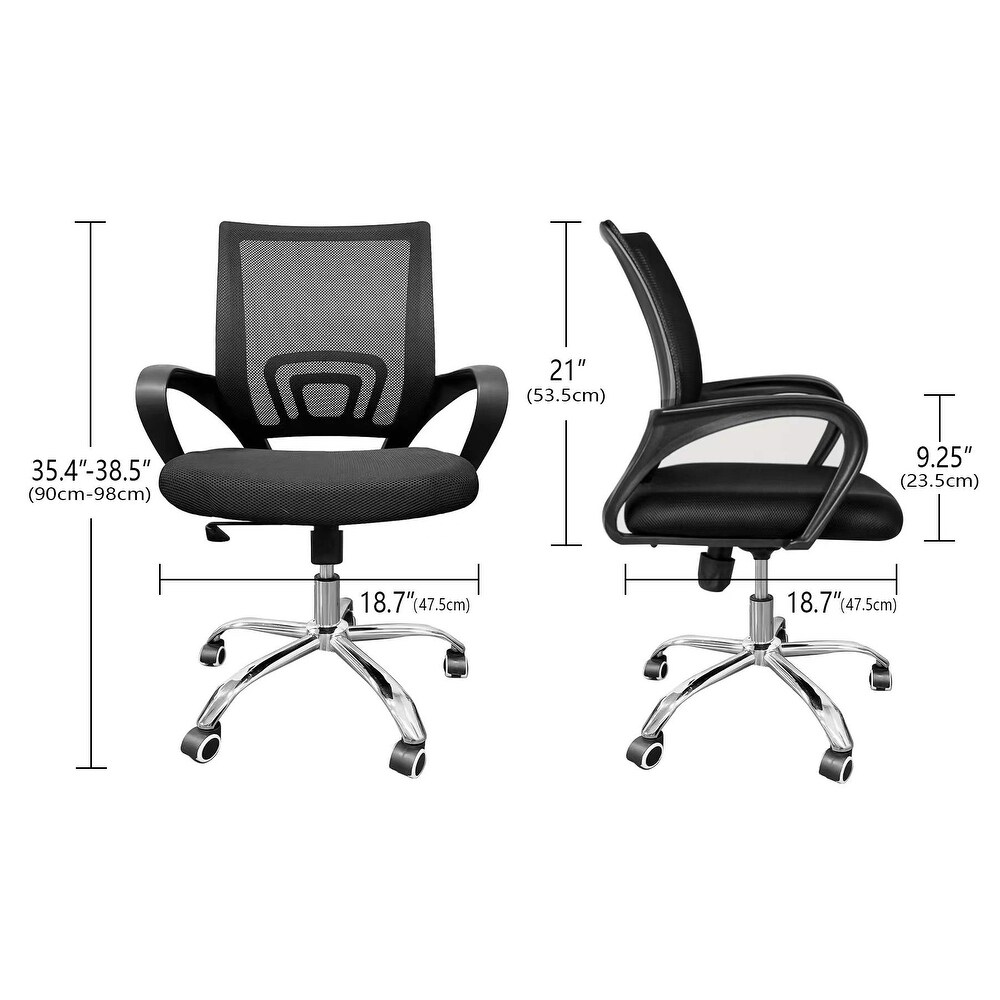 360 Revolving Ergonomic Chair Mesh Office Desk Stools Lounge Chairs Thick Cushion Adjustable Height for Home Office