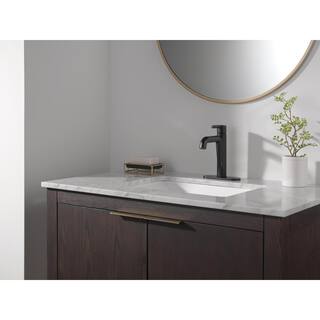 Delta Nicoli Single Hole Single-Handle Bathroom Faucet in Matte Black 15849LF-BL