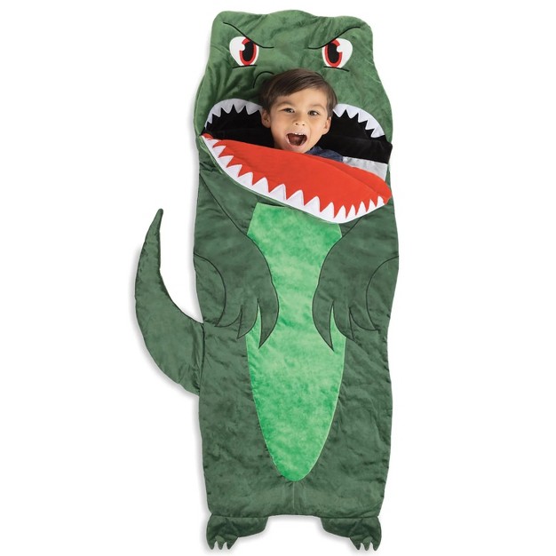 Bixbee Dinosaur Sleeping Bag Green