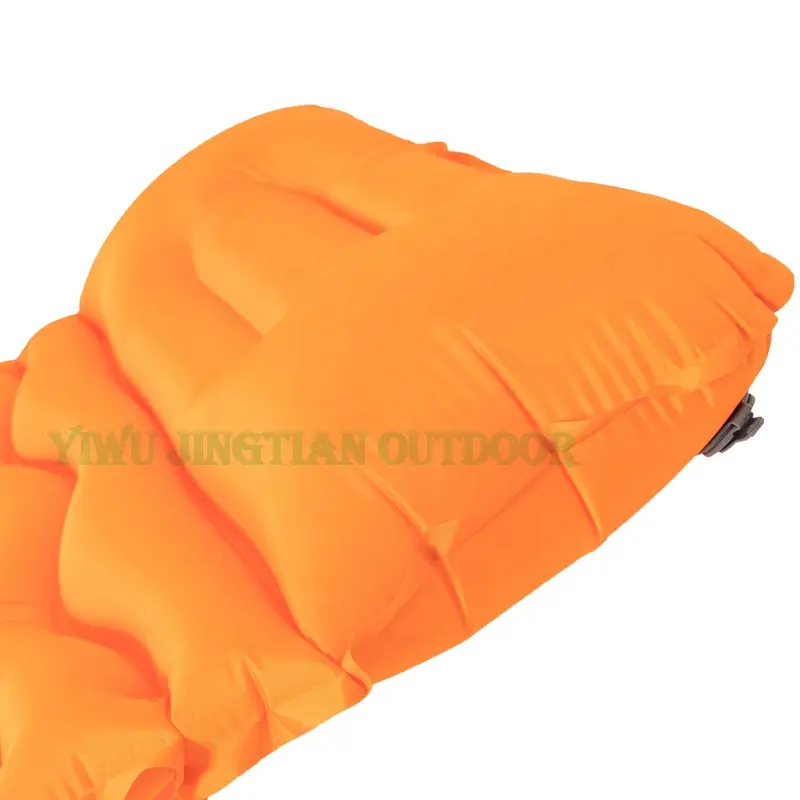 T017 3  New Model Wholesale  Ultralight Folding TPU Inflatable Camping Hiking Waterproof Mattress for sleeping mat with pillow