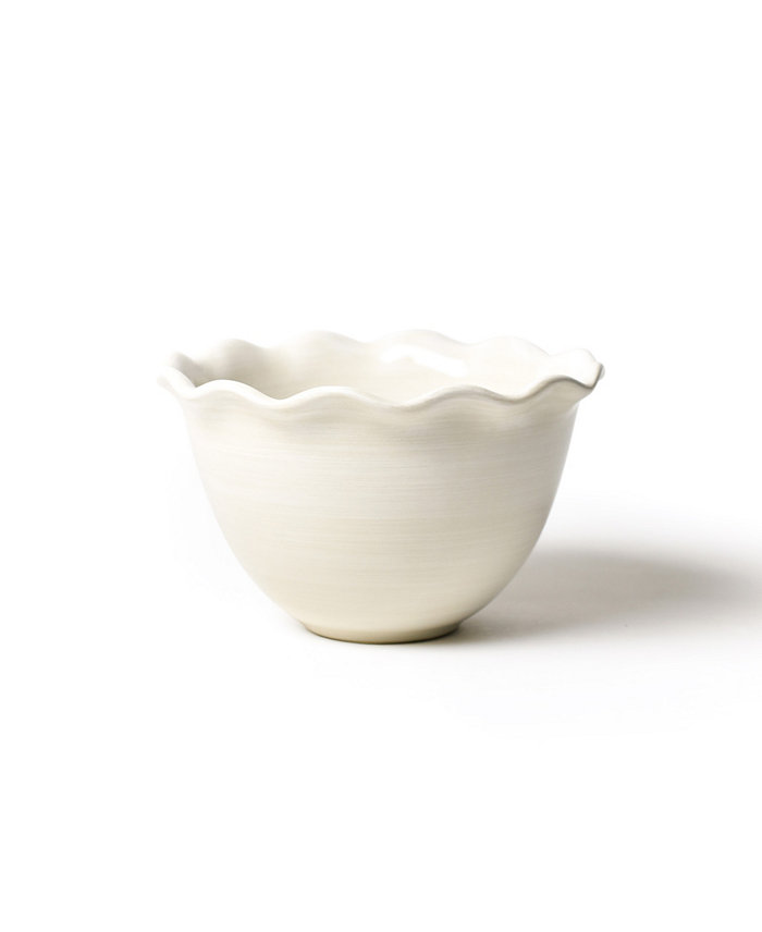 Coton Colors Signature White Ruffle Bowl