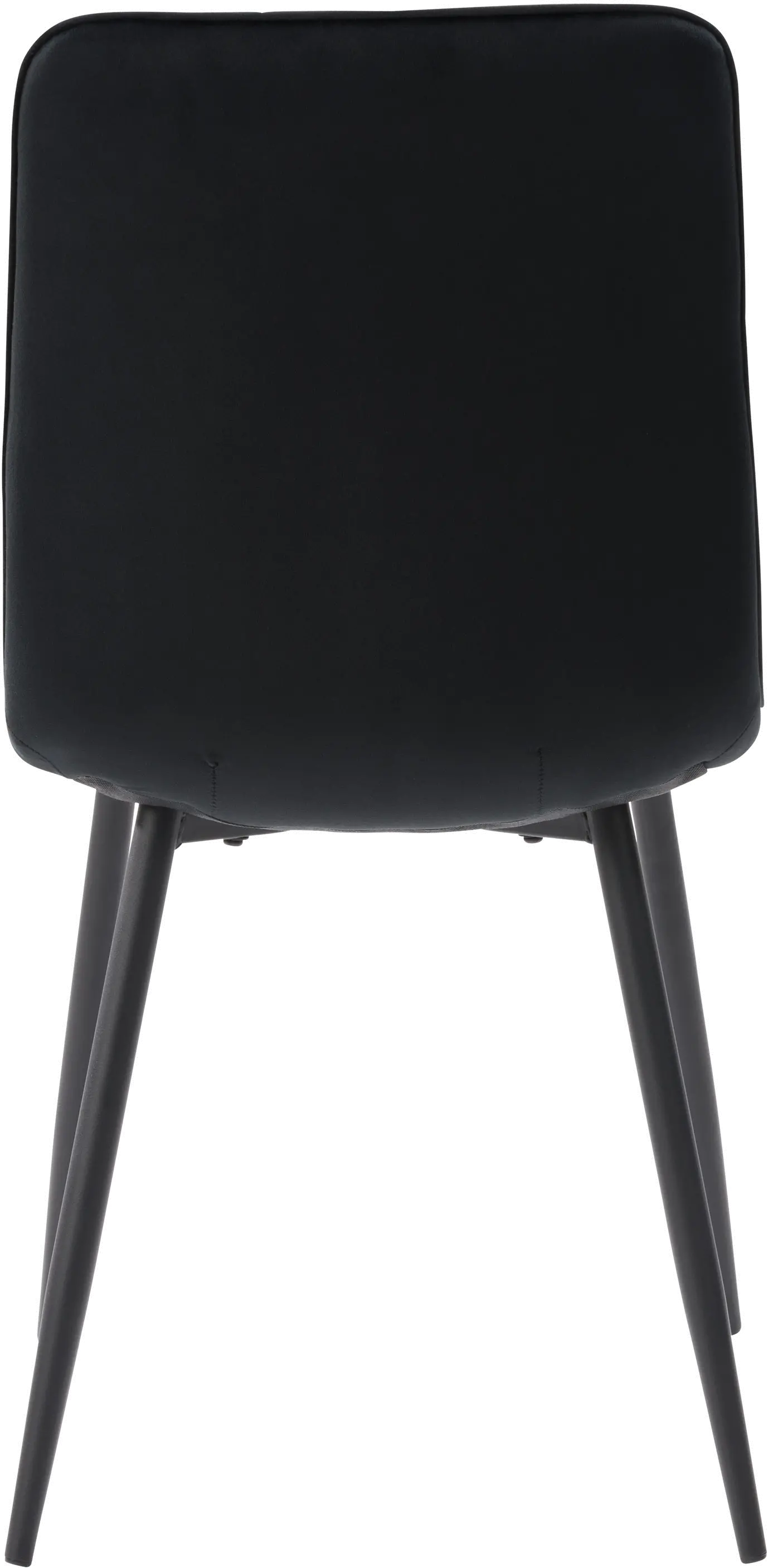 Nash Black Velvet Side Chair， Set of 2