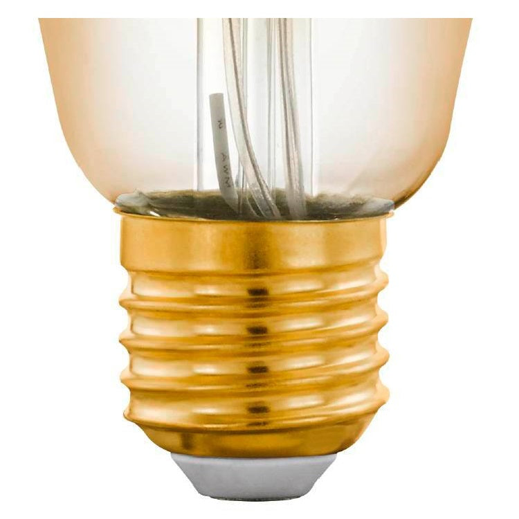 EGLO 12242 Zigbee Smart Tuneable LED 5.5W Squirrel ST64 E27 ES Amber Spiral Filament Lamp 400lm 2200k-6500k