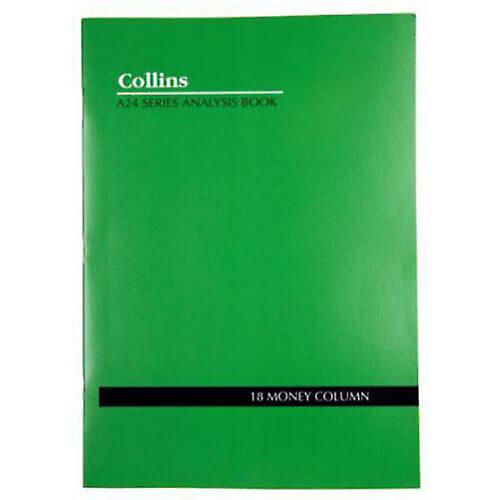 Collins Analysis Book 24 Leaves (A4) (18 Money Column)