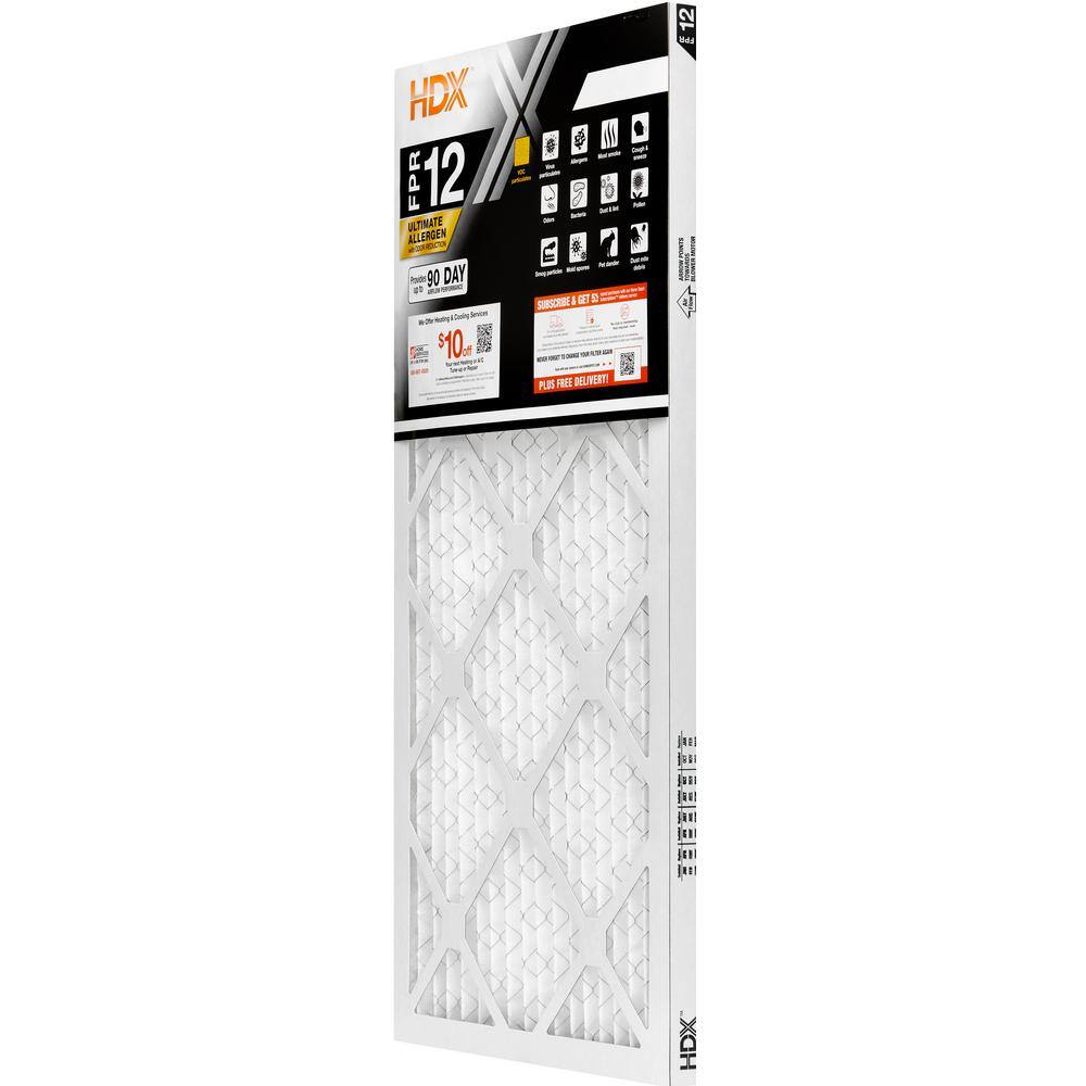 HDX 14 in. x 30 in. x 1 in. Elite Allergen Pleated Air Filter FPR 12 61201.011430