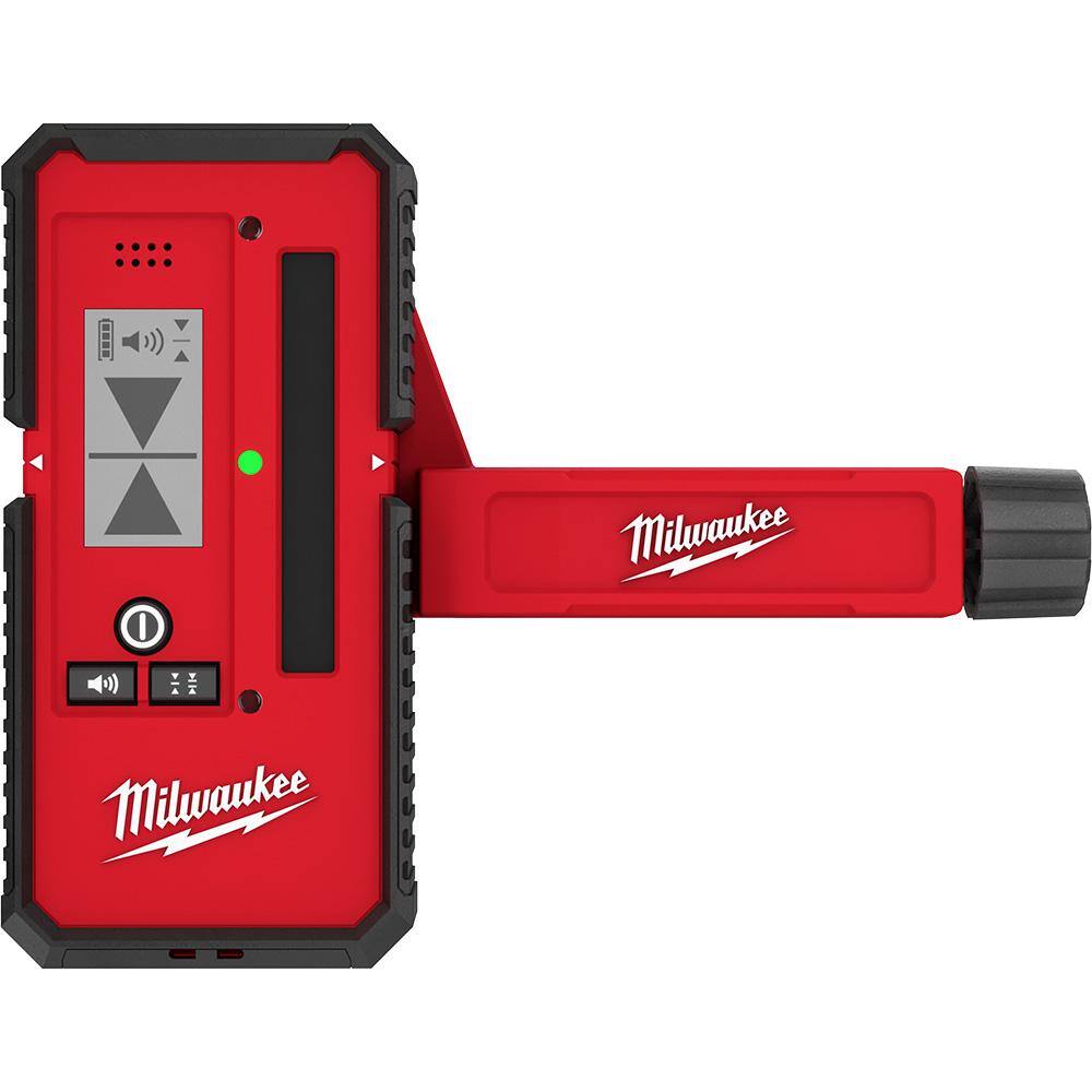 MW M12 12-Volt Lithium-Ion Cordless Green 125 ft. Cross Line and Plumb Points Laser Level Kit with Laser Detector 3622-21-48-35-1211