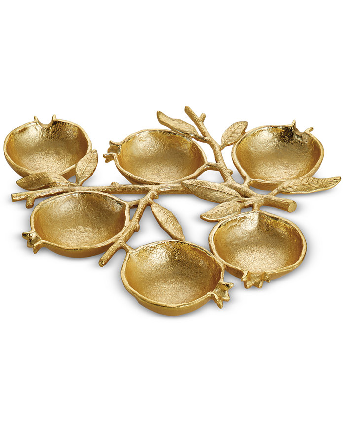 Michael Aram Pomegranate 6-Compartment Seder Plate