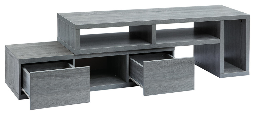 Techni Mobili Adjustable TV Stand Console For TV  x27s up to 65 quot  Contemporary   Entertainment Centers And Tv Stands   by Rta Products  L  Houzz