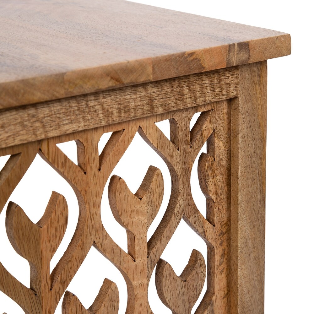 Kate and Laurel Karni Wooden Nesting Tables   2 Piece