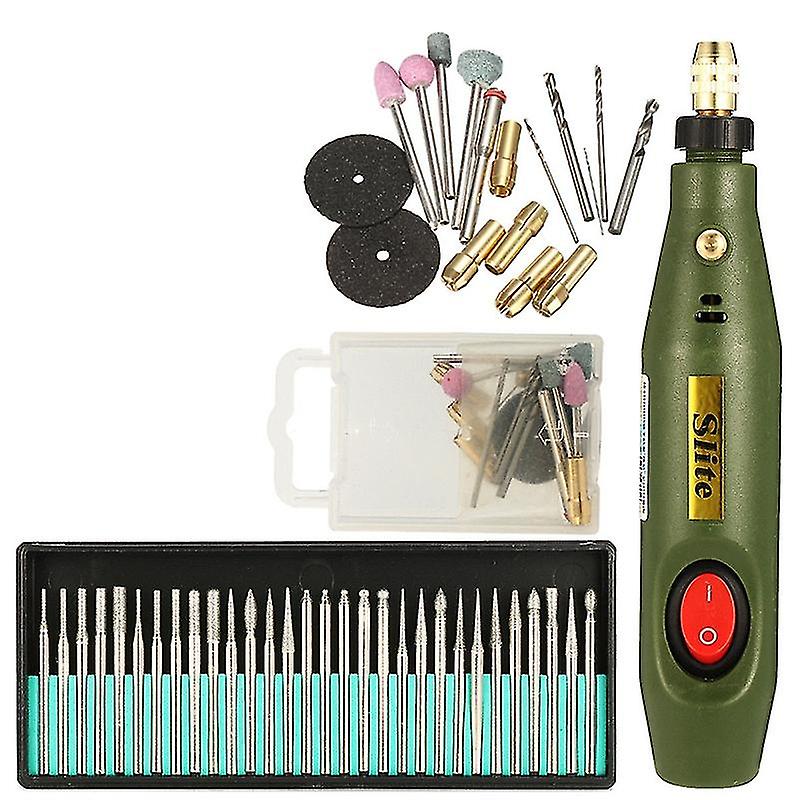 Portable Mini Electric Wood Carving Tool Set + 30pcs Diamond Wood Carving Eu Plug