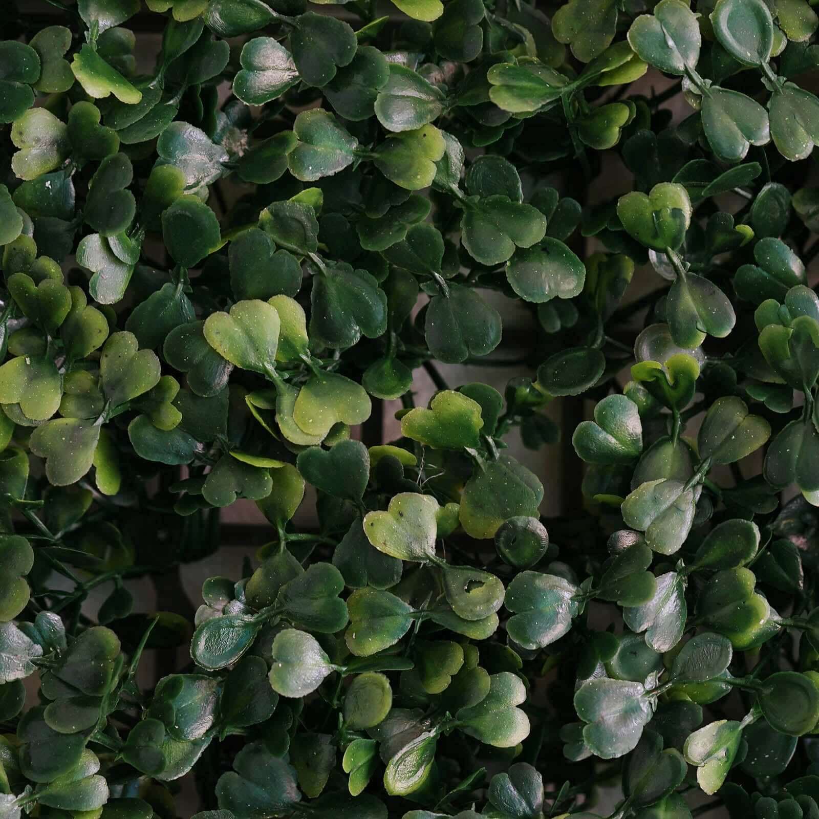 Dark Green Boxwood Hedge Garden Wall Backdrop Mat 4 Artificial Panels 11 Sq ft.