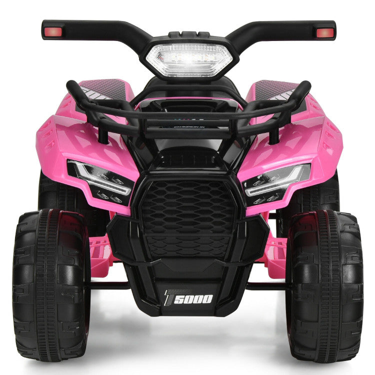 6V Kids ATV Quad Electric Ride On Car with LED Light and MP3