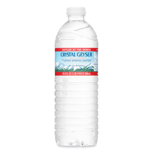 Crystal Geyser Alpine Spring Water， 16.9 oz Bottle， 24/Case， 84 Cases/Pallet (24514)