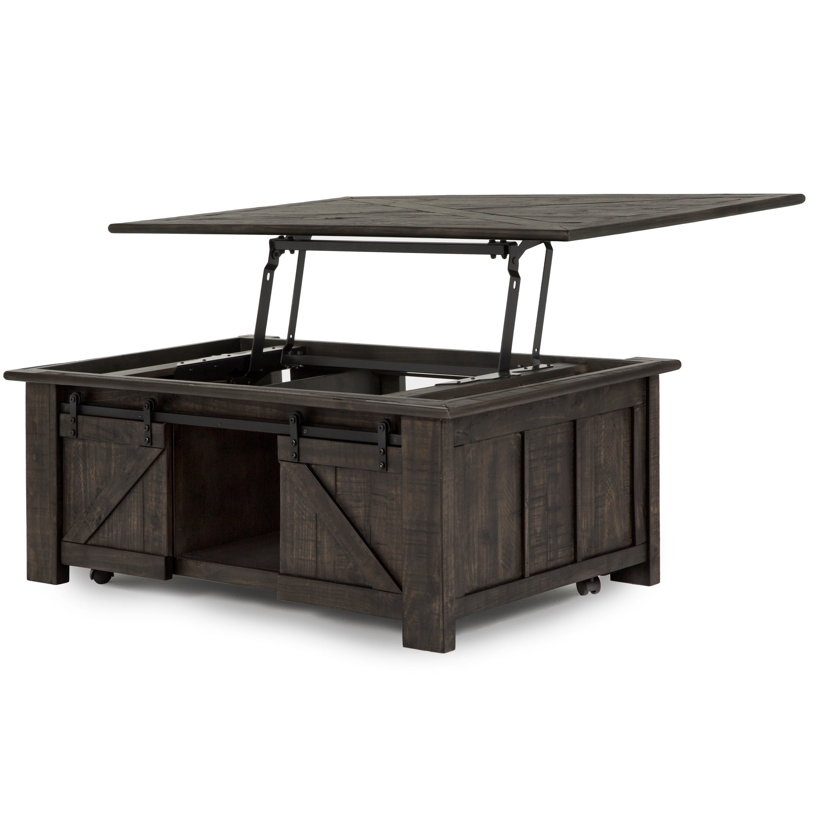 Magnussen Garrett Lift-Top Coffee Table in Weathered Charcoal