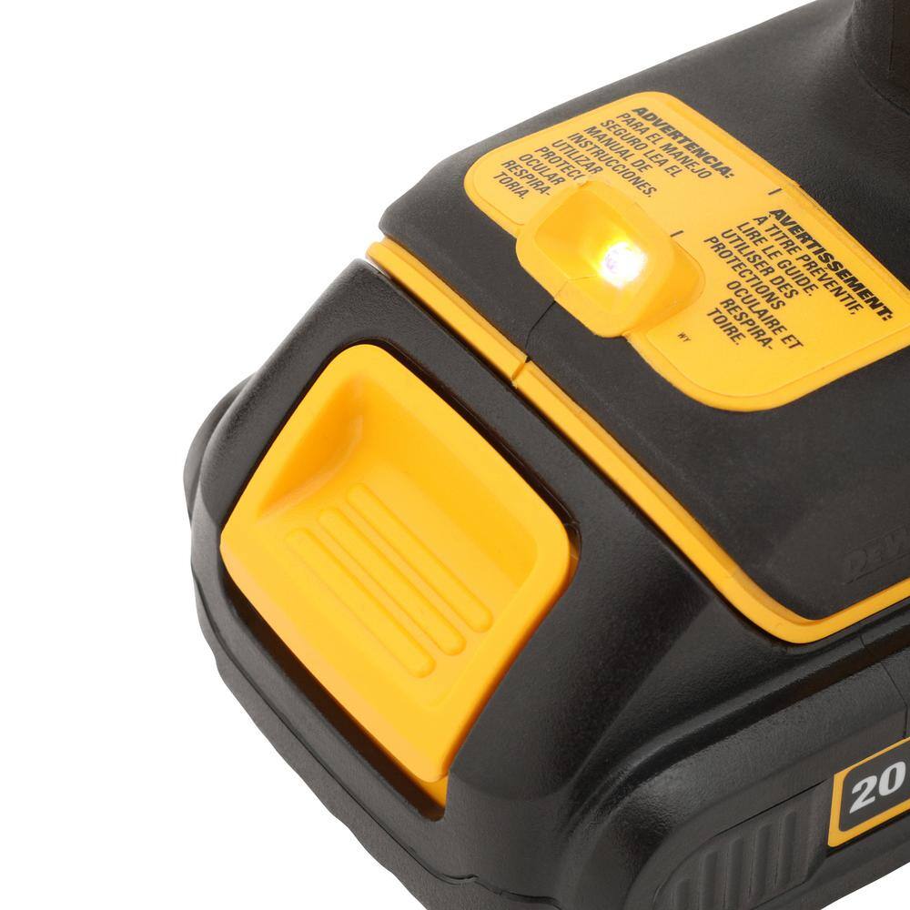 DW ATOMIC 20V MAX Cordless Brushless Compact 12 in. DrillDriver (2) 20V 1.3Ah Batteries Charger and Bag DCD708C2