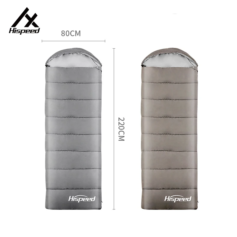 HISPEED Outdoor Sleeping Bags  20 Winter 210T Poly Pongee Envelope  40 Sleeping Bag for Hiking