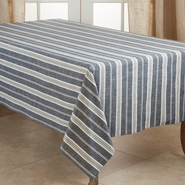 Saro Lifestyle Striped Design Tablecloth