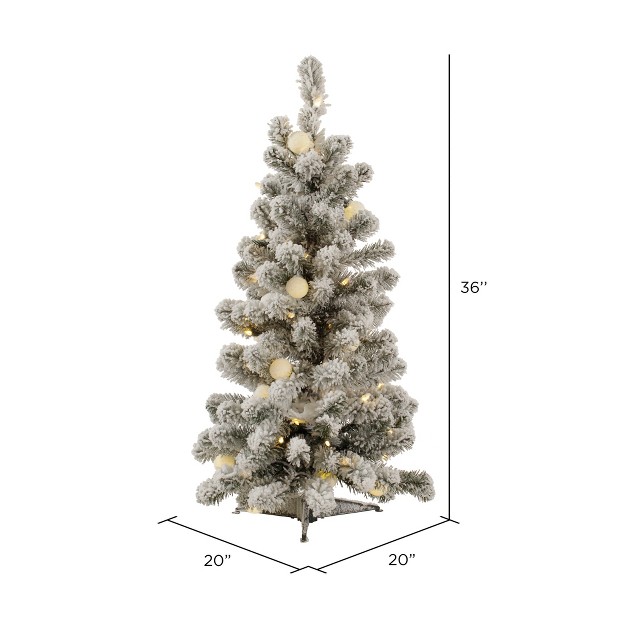 Vickerman Flocked Kodiak Spruce Artificial Christmas Tree