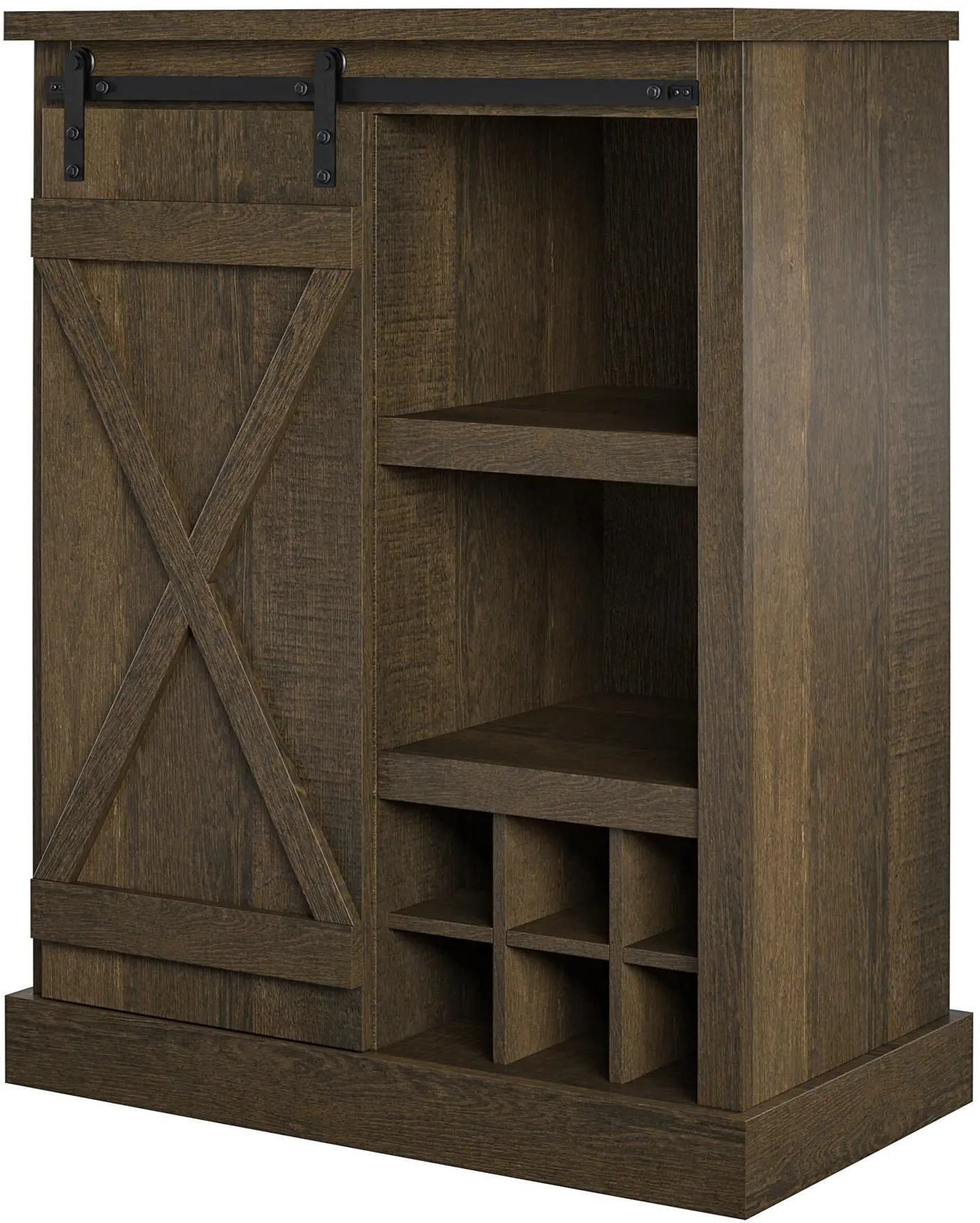 Knox County Dark Brown Bar Cabinet