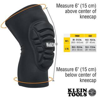 Klein Tools Lightweight Knee Pad Sleeves ML 60492