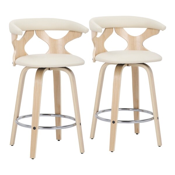 Carson Carrington Viby Mid-century Modern Counter Stools (Set of 2)