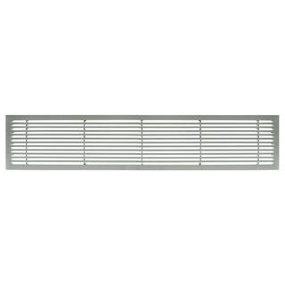 Architectural Grille AG20 Series 4 in. x 36 in. Solid Aluminum Fixed Bar SupplyReturn Air Vent Grille Brushed Satin 200043601