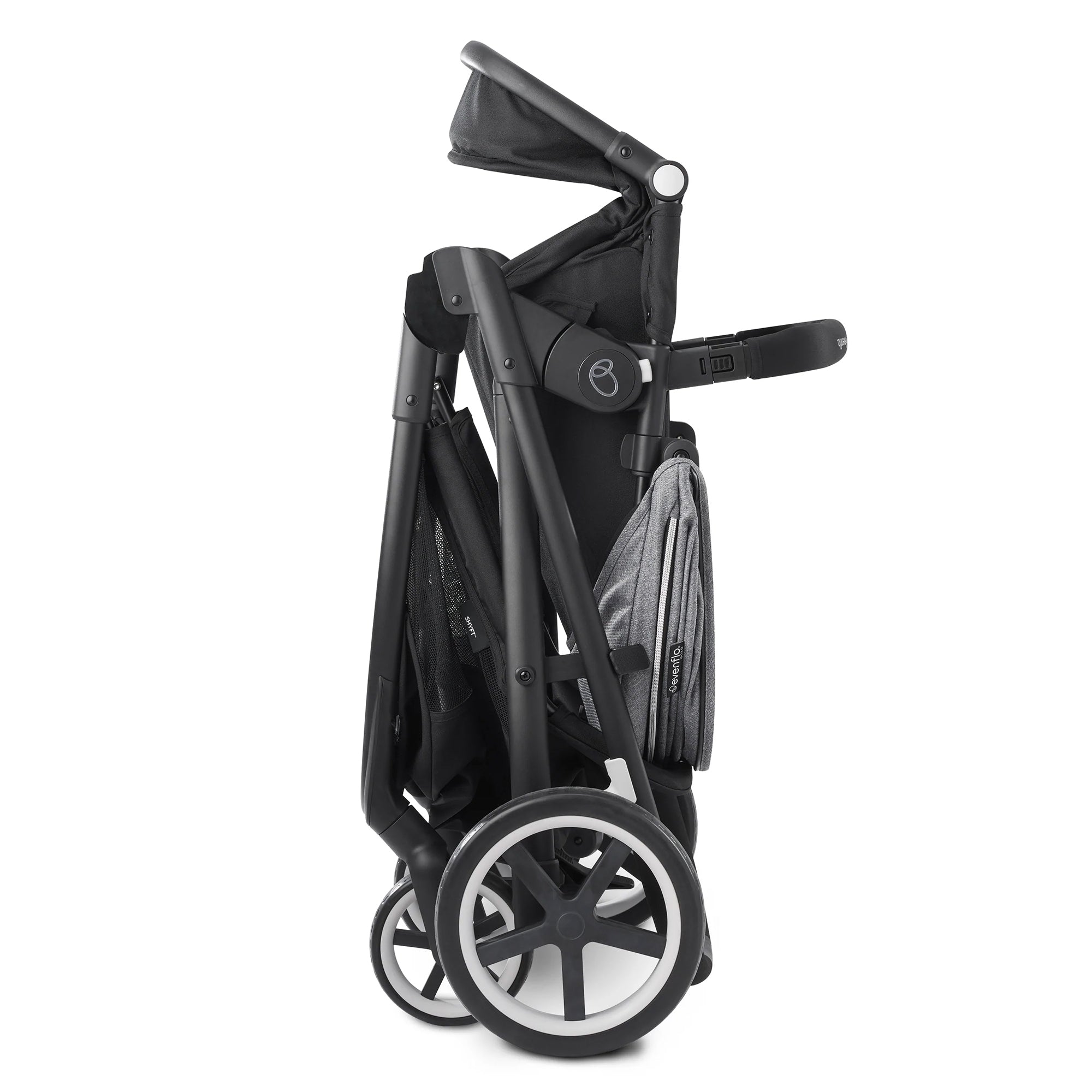 Evenflo Gold Shyft Travel System Stroller with SecureMax Car Seat, Onyx Black