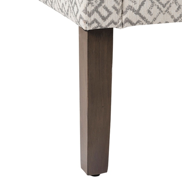 HomePop Swoop Accent Chair in Tonal Gray