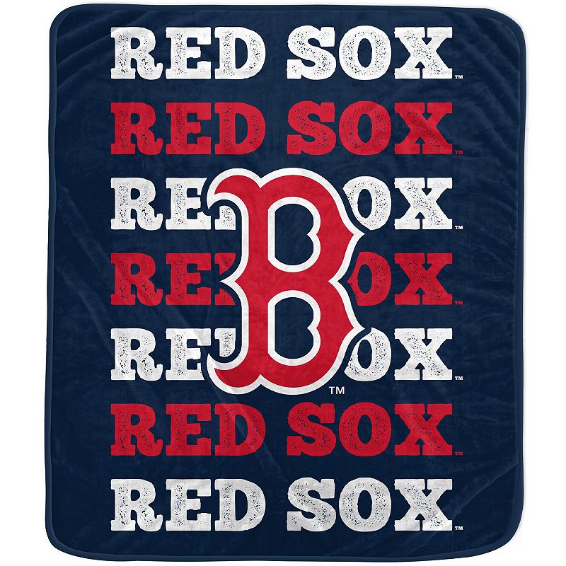 Pegasus Boston Red Sox 60'' x 70'' Logo Wordmark Plush Blanket