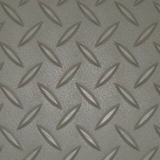 Diamond Deck 7.5 ft. x 17 ft. Pewter Textured PVC Standard Car Mat 85717