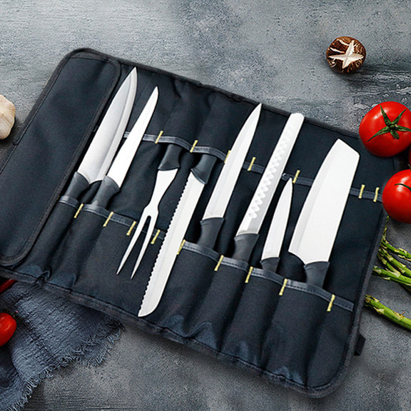 Muka Chef Knife Pouch  22 Pockets for Knives and K...