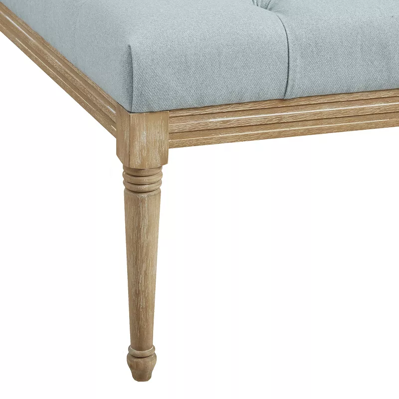 Martha Stewart Bonnieville Button Tufted Upholstered Ottoman