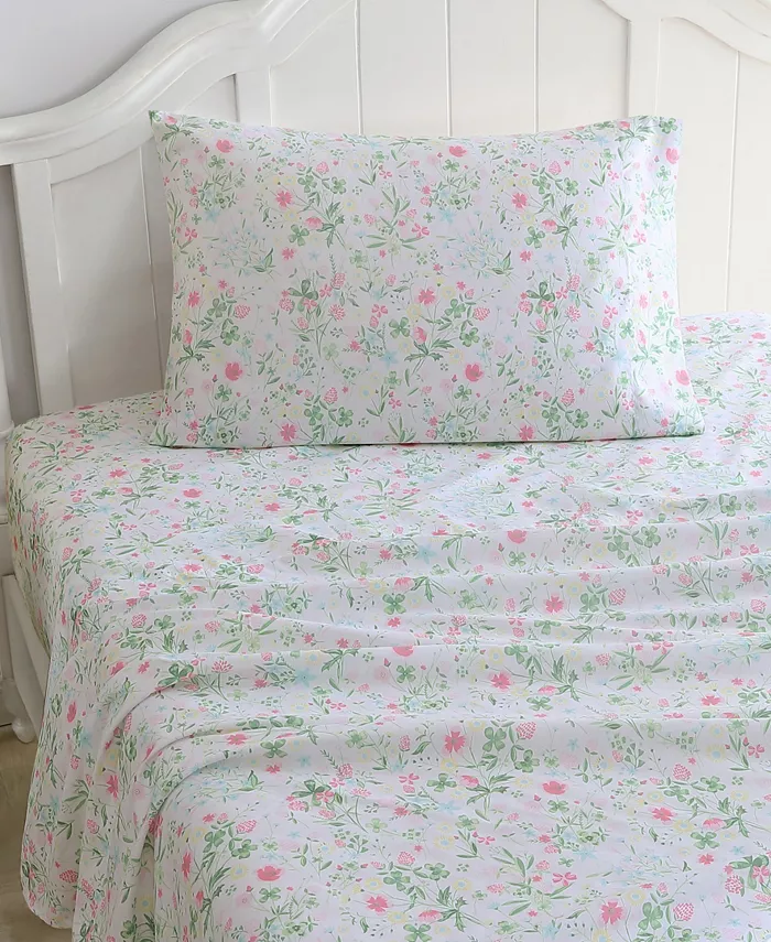 Laura Ashley Microfiber 3 Piece Sheet Set， Twin XL