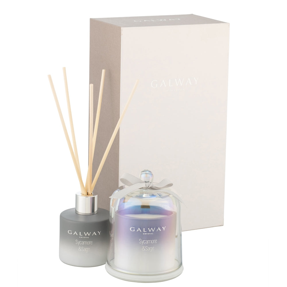 Galway Crystal Sycamore & Sage Gift Set