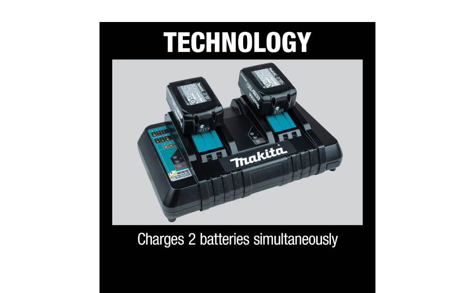 Makita DC18RD 18-Volt Lithium-Ion Dual Port Rapid Optimum Charger