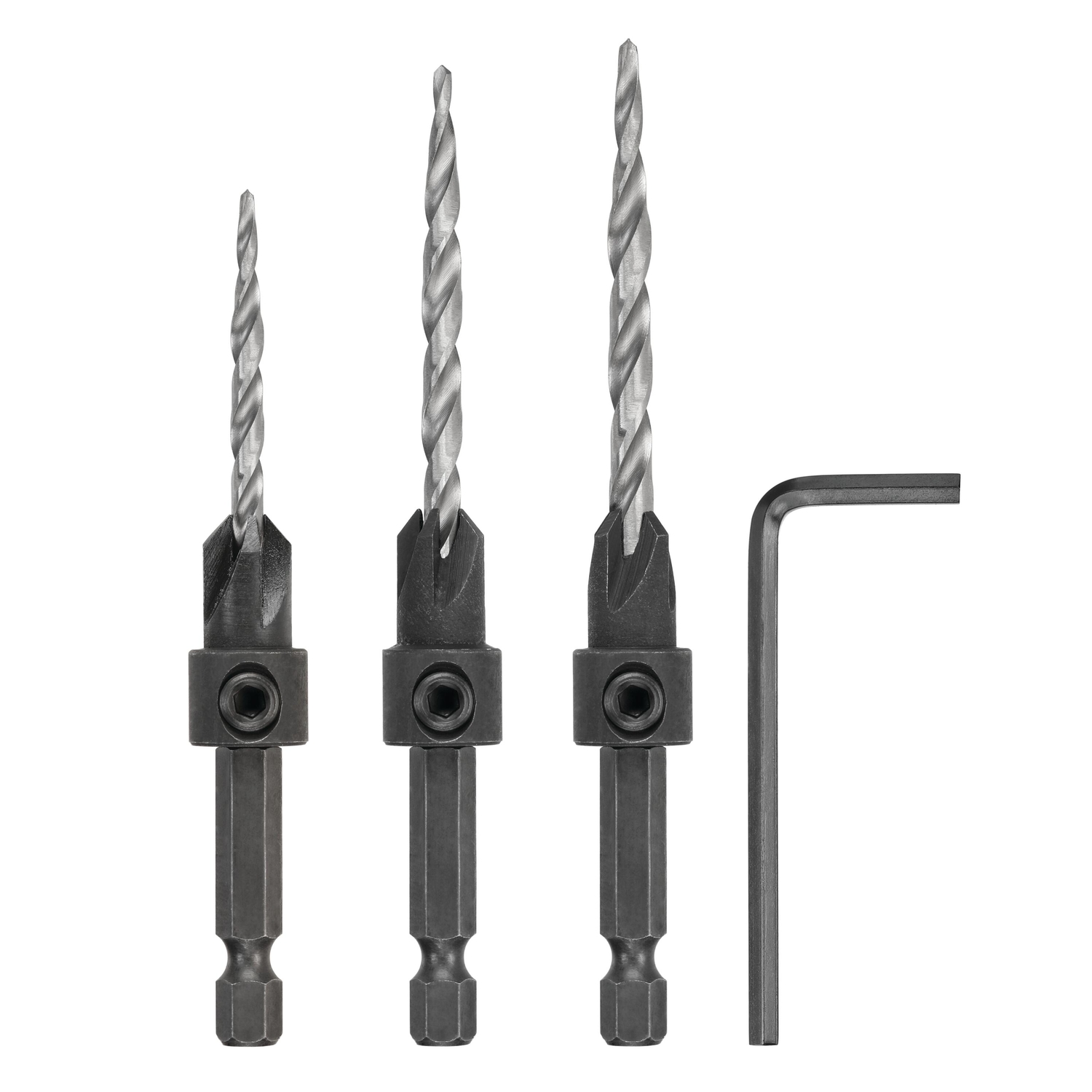 DW Rapid Load #6， #8 and #10 Steel Countersink Set 3 pc