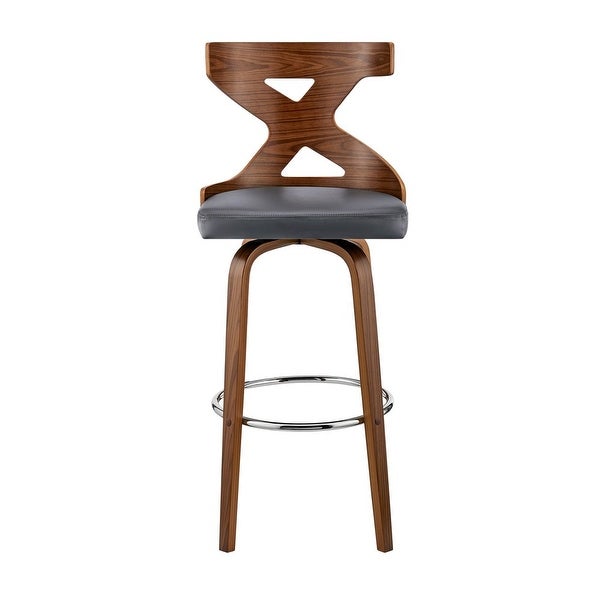 Gayle Bar Stool with 360-Degree Swivel， Gray