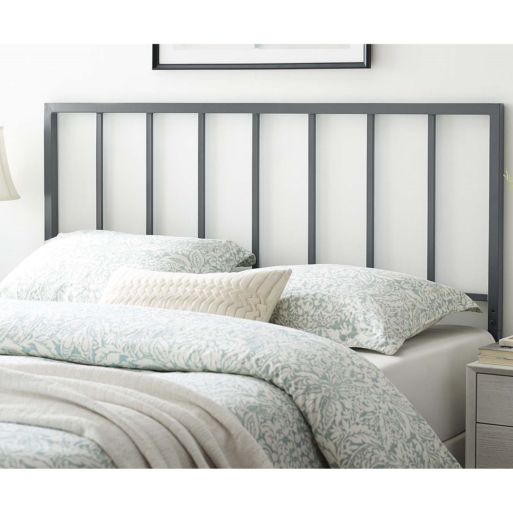 Kenvil Classic Full Size Grey Metal Headboard - - 31623742